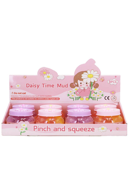 Daisy Flower Glittery Slime Jar -ASSORTED / ONE SIZE