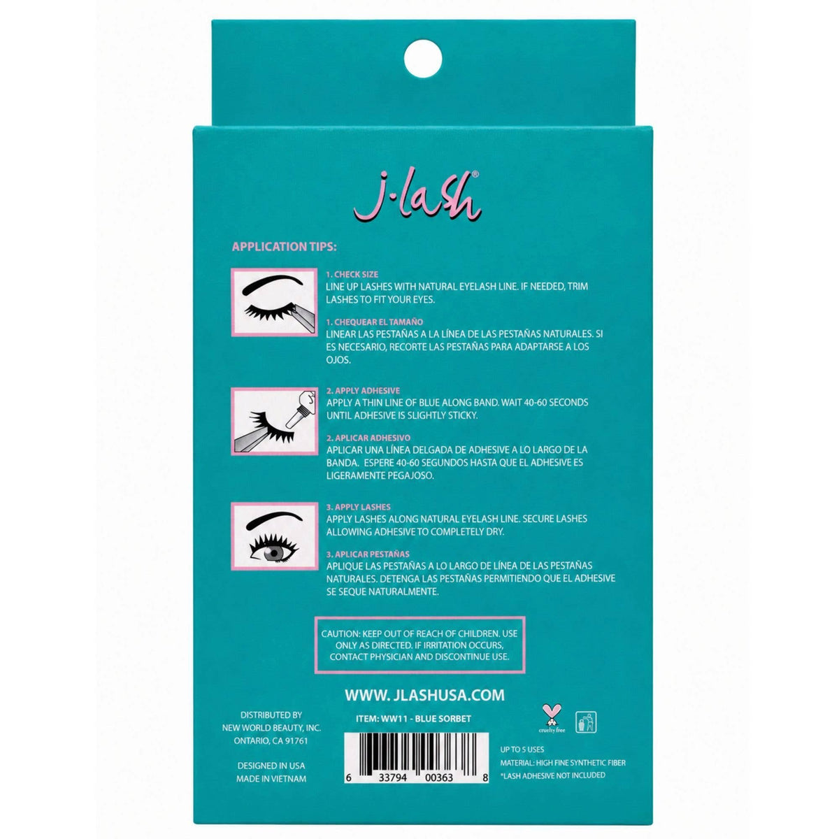 3D Wispy Wonders Blue Sorbet Lashes 4 Pack