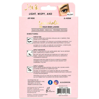 5D Faux Mink Lashaholic Joy Ride Lashes 4 Pack