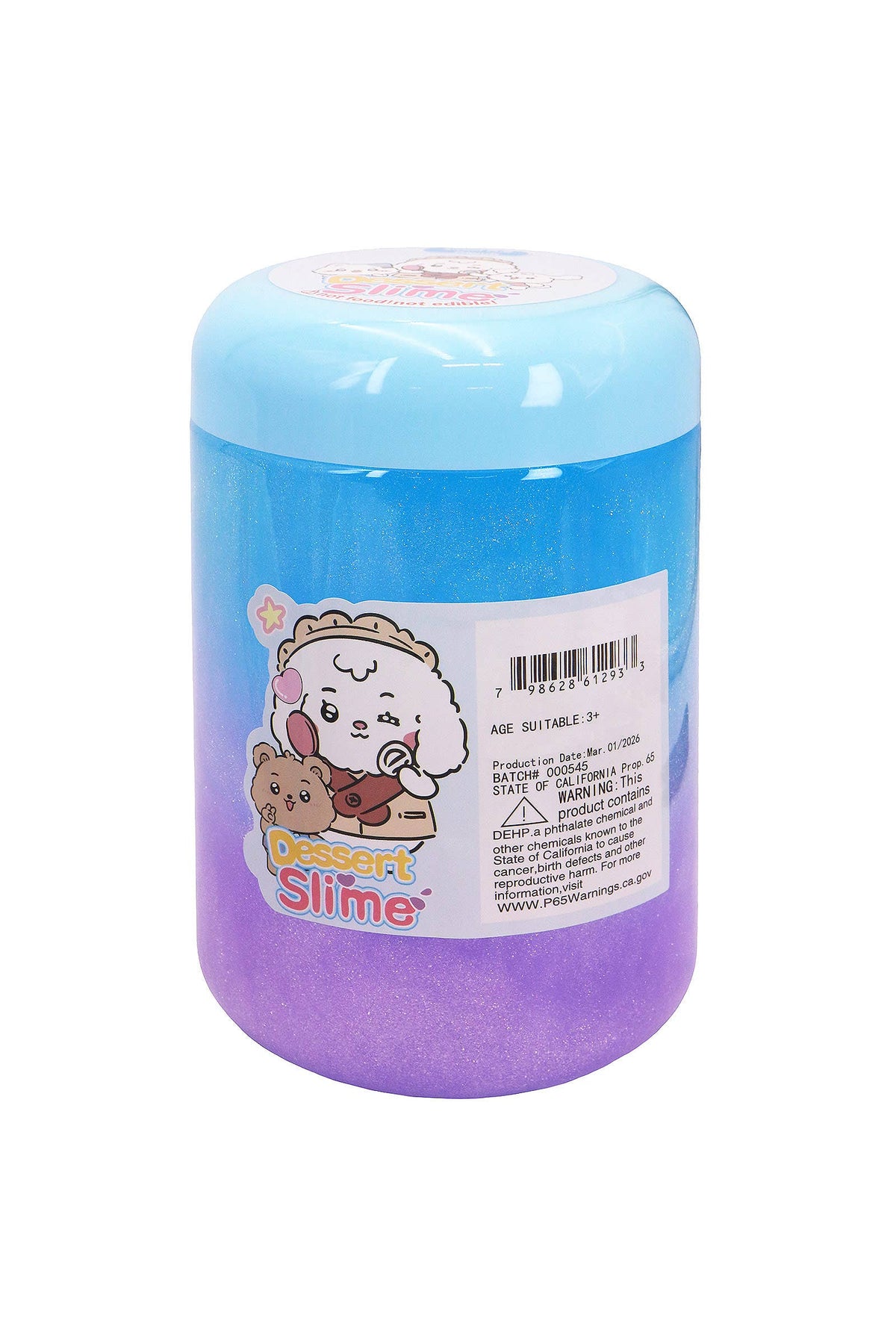 Cute Pastel Ombre Glittery Slime Jar: ASSORTED / ONE SIZE