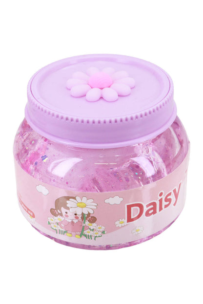 Daisy Flower Glittery Slime Jar -ASSORTED / ONE SIZE