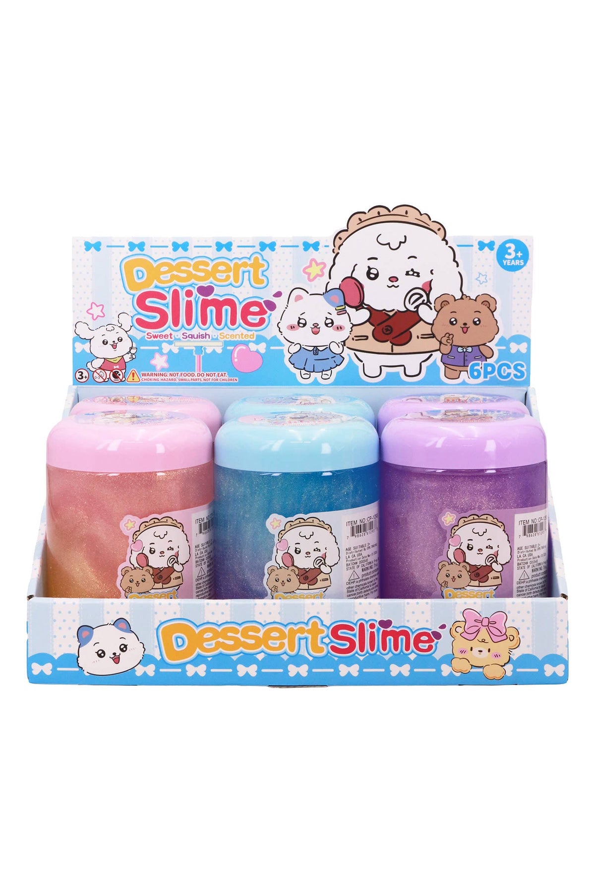 Cute Pastel Ombre Glittery Slime Jar: ASSORTED / ONE SIZE