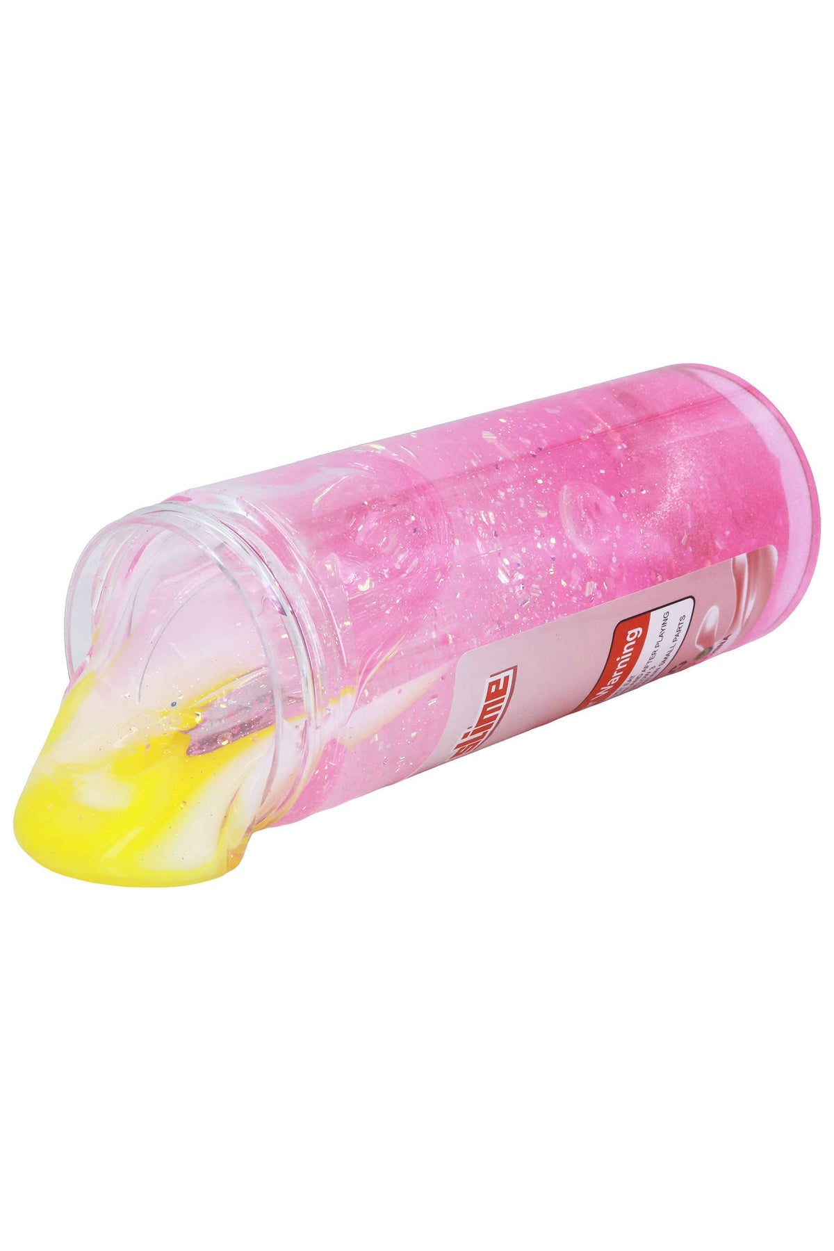 Strawberry Shimmery Slime Jar w/ Carrier - 12 Pcs: PINK / ONE SIZE
