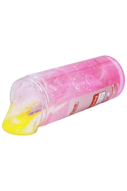 Strawberry Shimmery Slime Jar w/ Carrier - 12 Pcs: PINK / ONE SIZE