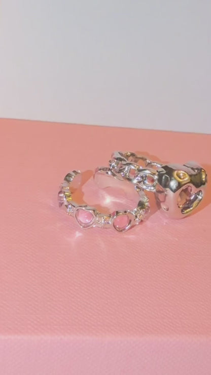 💗 Baby Girl | Y2K Kawaii Adjustable Ring